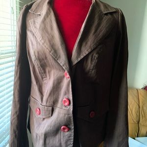 Torrid brown blazer jacket sz 1